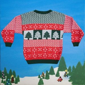 Vintage Ugly Holiday Christmas Sweater 🎄